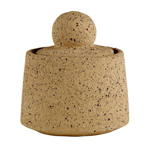 Textured Speckle Cement Canister