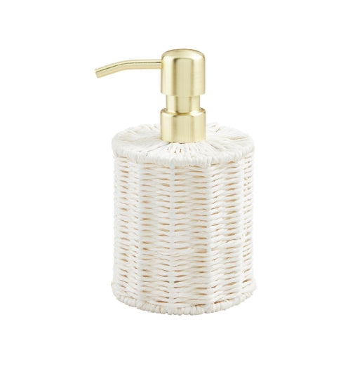 White Seagrass Soap Pump