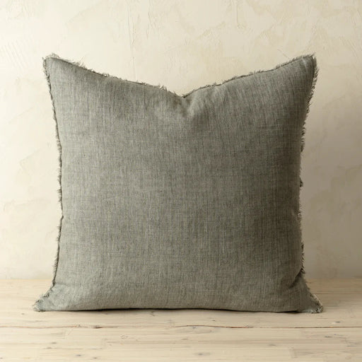 Lina Linen Pillow 24" x 24"- Warm Grey