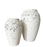 Brown & White Textured Terracotta Vases- Assorted Sizes