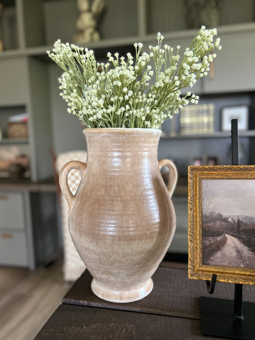 Oversized Beige Handle Vessel