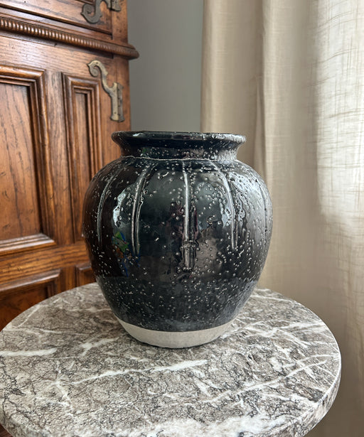 Large Black Glaze Vase