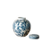 Round Blue Floral Ginger Jar