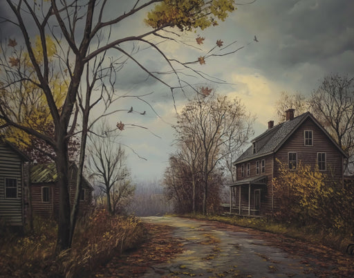 Autumn Town Print (no frame)