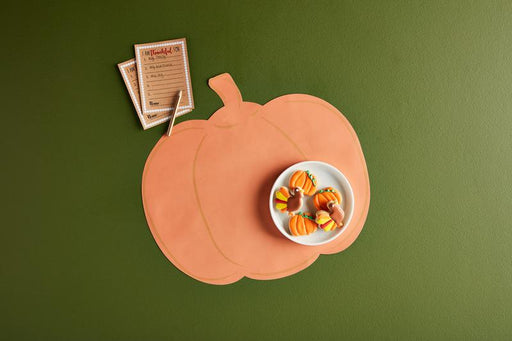 Thanksgiving Pumpkin Paper Placemat Set