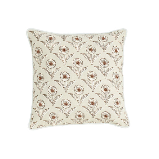 Block Print Flower Knot Pillow