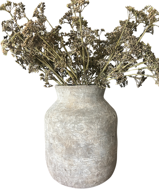 Large Greige Textured Vase
