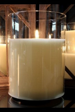 Oversized Ivory Battery Operated Pillar Candle- 6" x 6"