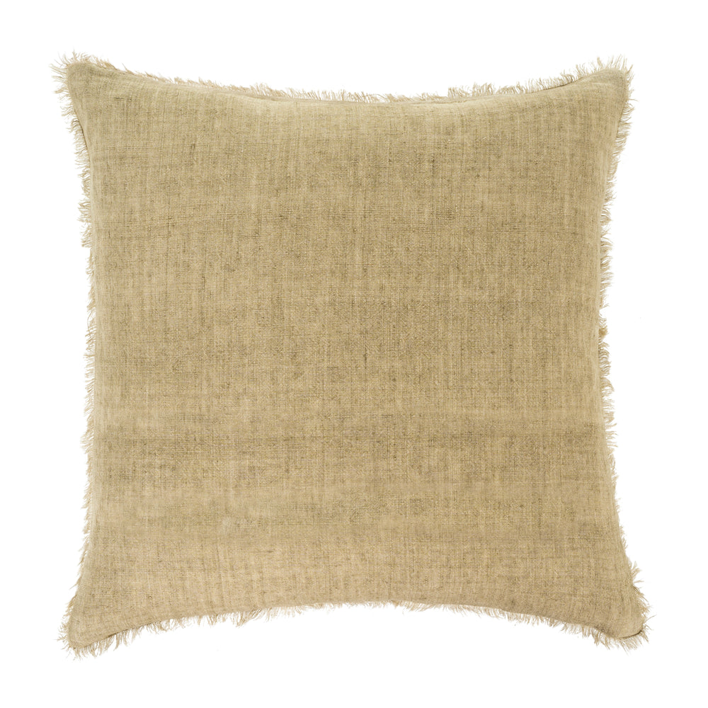 Lina Linen Pillow 24" x 24"- Celery Root