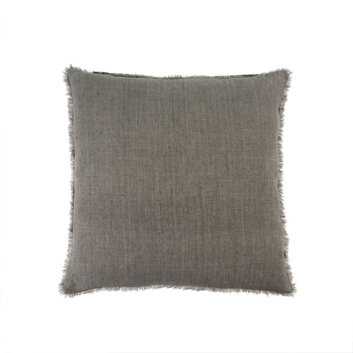 Lina Linen Pillow 24" x 24"- Warm Grey