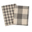 Grey Gingham Check Tea Towel Set