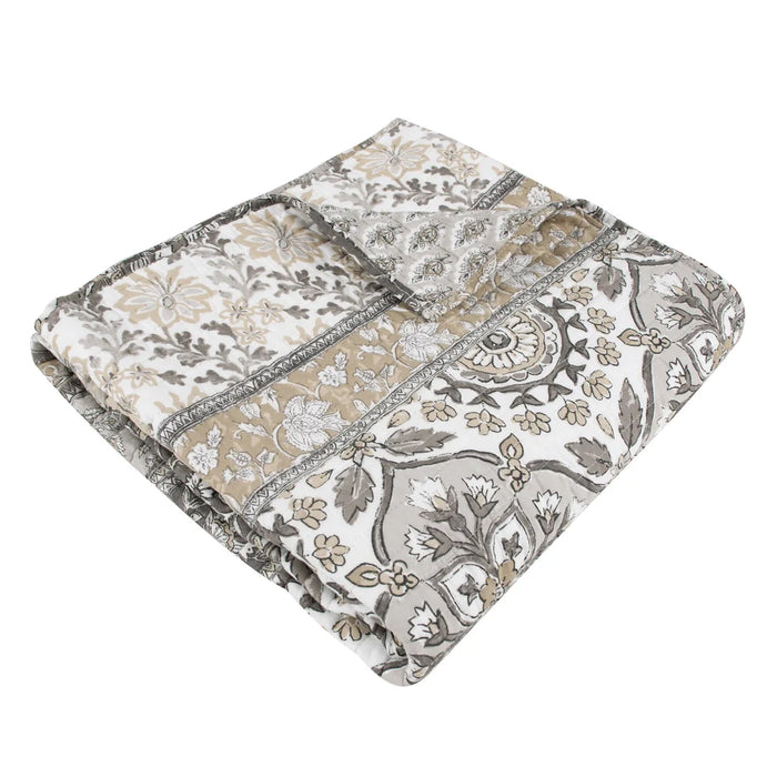 Lirelle Reversible Quilted Throw Blanket