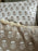 Taupe Block Print Lumbar with Fringe Detail