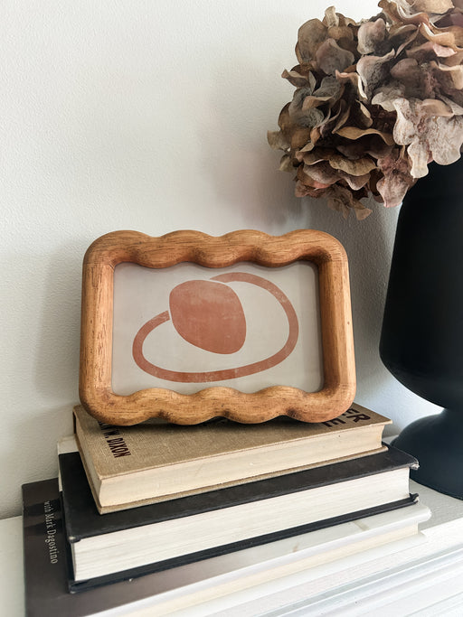 Rubberwood 4 x 6" Scallop Frame