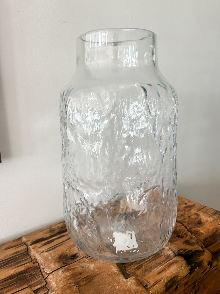Large Organic Glass Vase