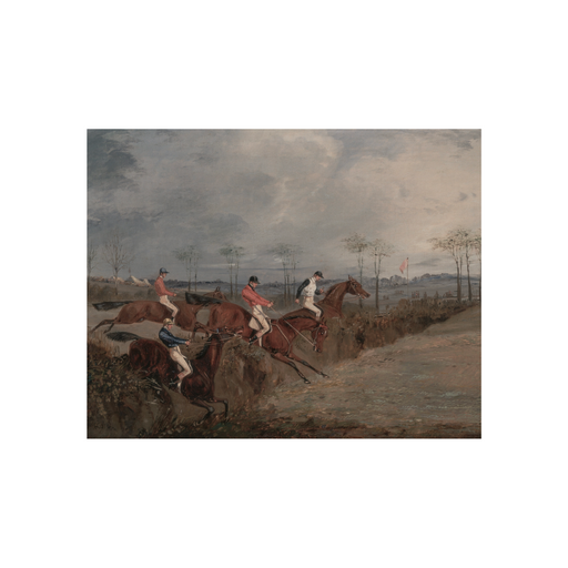 Steeplechase Vintage Art Print (no frame)