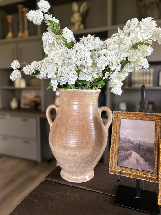 Oversized Beige Handle Vessel
