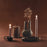 Brown Dual Taper Candle Holder