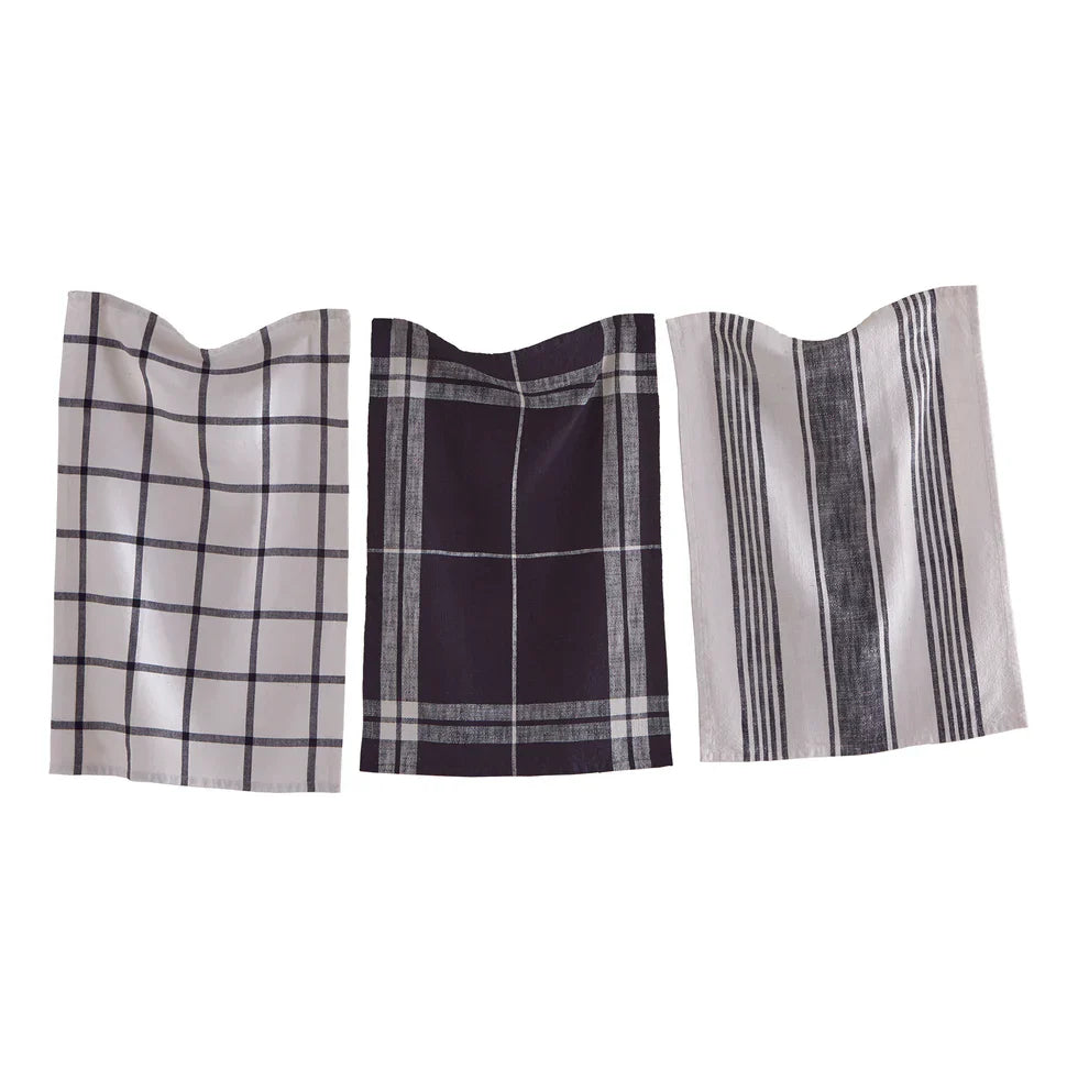 Black Classic Dishtowel Set
