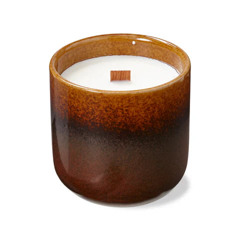 Ambery Rum Soy Woodwick Candle