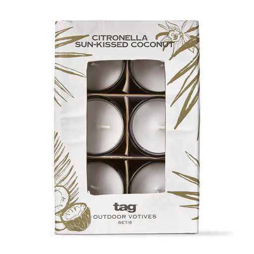 Coconut Citronella Votive Candle Set