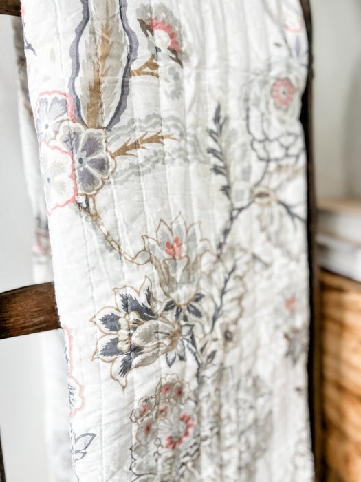 Ophelia Quilted Throw Blanket