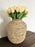 Oversized Seagrass & Iron Vases Assorted