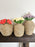 Oversized Seagrass & Iron Vases Assorted