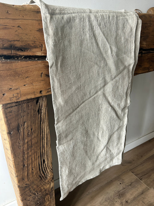 Natural Stonewashed Linen Runner- 108"
