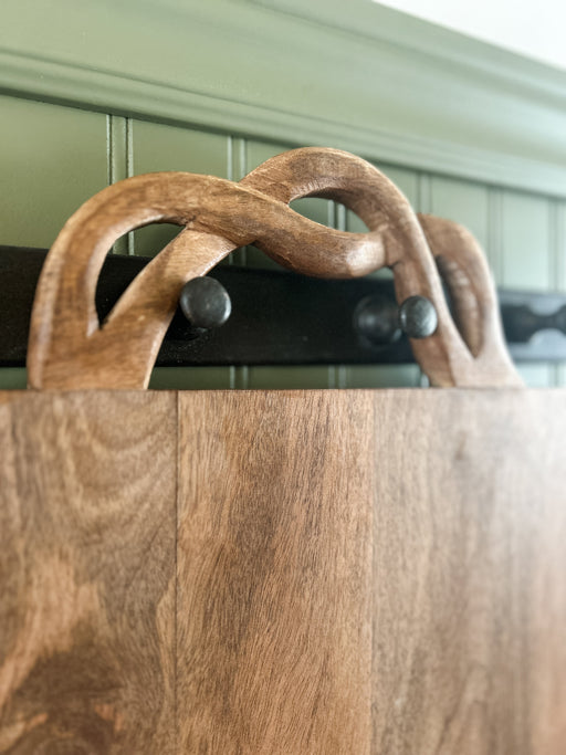Large Twisted Handle Serving Board