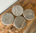 Grey Travertine Coaster Set