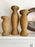 Wicker Resin Pillar Candle Holders