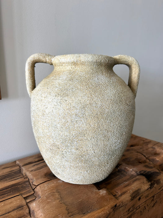 Raven 2-Handle Artisan Vase