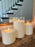 Oversized Ivory Battery Operated Pillar Candle- 6" x 10"