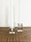 Small Grey Luca Glass Taper Holder