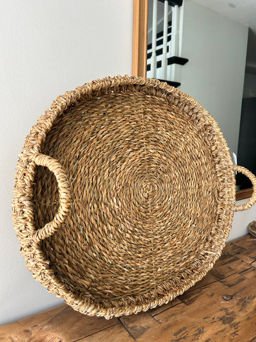 Large Seagrass Oval Tray