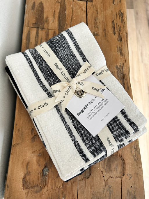 Black Classic Dishtowel Set