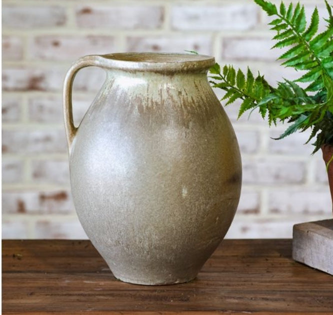 Jenny Rustic Antiqued Jug Vase