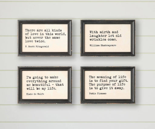 Collected Notions Wall Signs Assorted