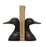 Cast Iron Duck Head Bookend Set
