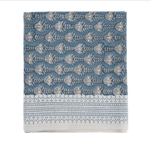 Bluebell Block Print Table Cloth
