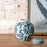 Round Blue Floral Ginger Jar