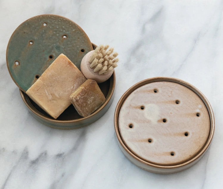 Stoneware Soap Dish Assorted Colours