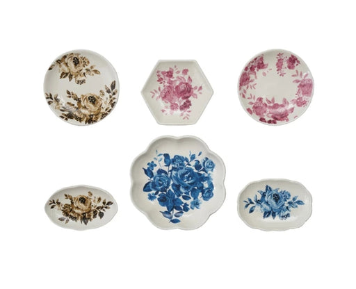 Mini Stoneware Plate Magnets- Assorted Styles