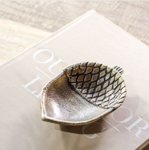 Small Acorn Brass Tray