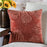 Burnt Orange Velvet Pumpkin Pillow
