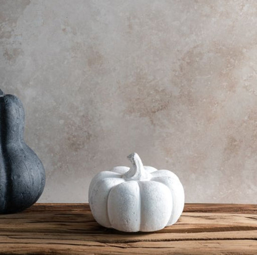 Mini White Terracotta Pumpkin