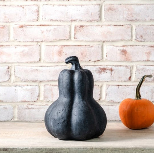 Large Black Terracotta Gourd