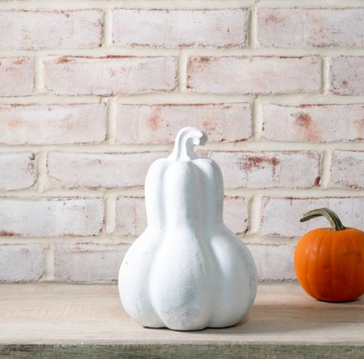 Large White Terracotta Gourd
