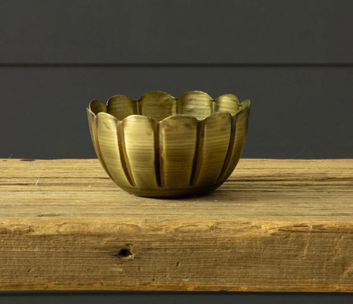 Mini Brass Scallop Bowl